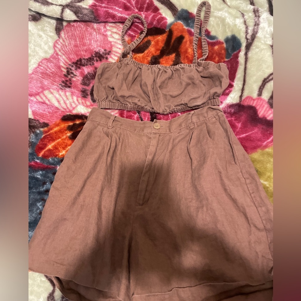 Reformation matching small top with shorts!